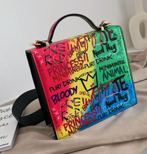 Load image into Gallery viewer, Casual Letter Print Multicolor Messenger Bag
